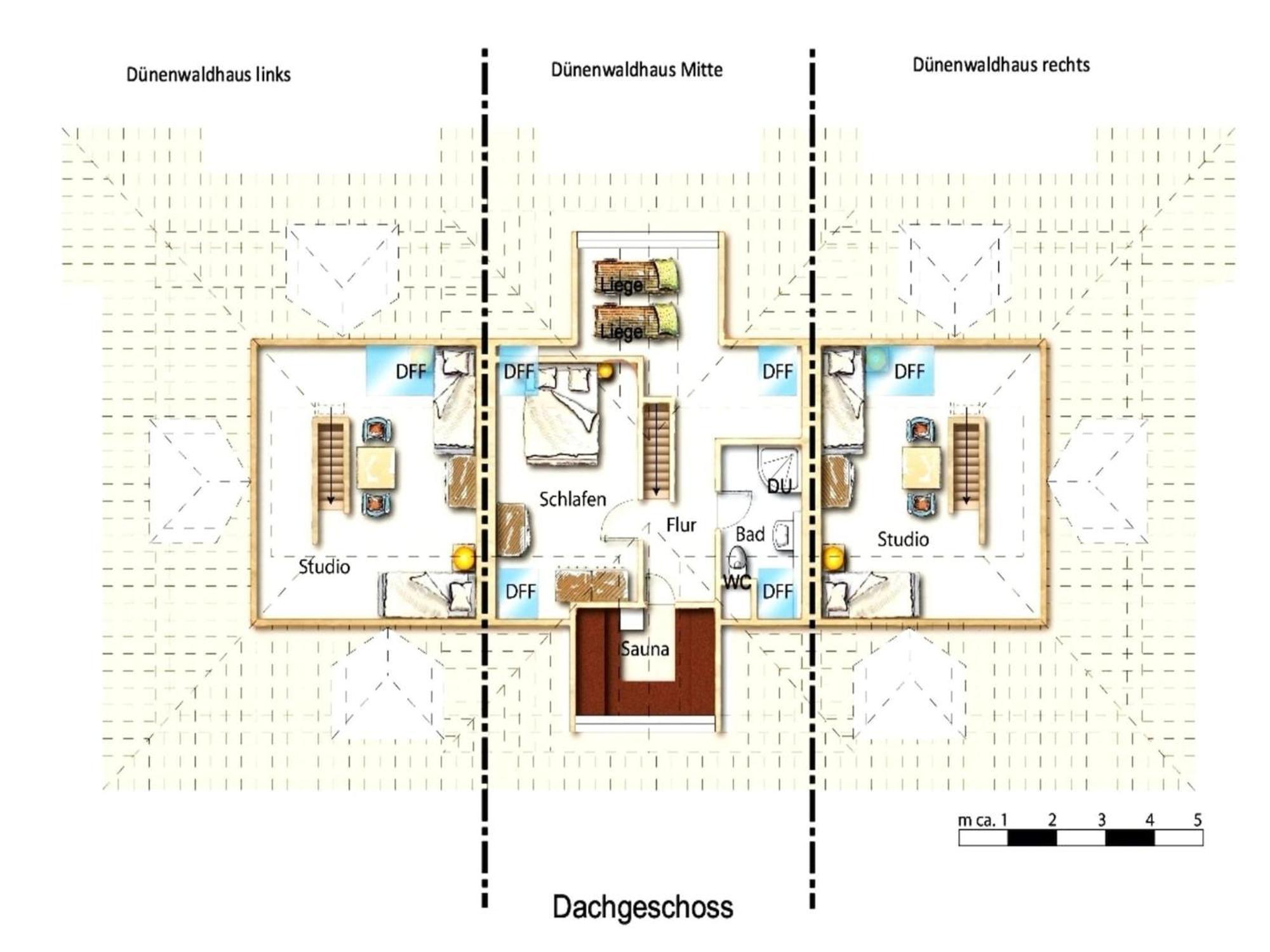 דירות Reihenhaus Duenenwaldhaus Mitte In טראסנהיידה מראה חיצוני תמונה