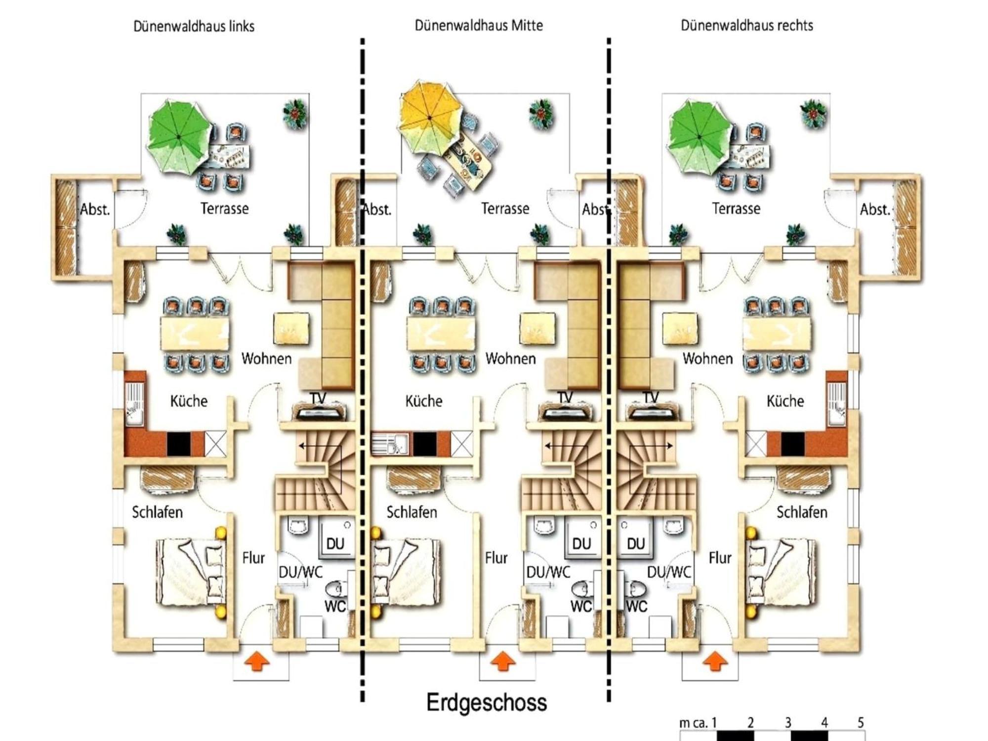 דירות Reihenhaus Duenenwaldhaus Mitte In טראסנהיידה מראה חיצוני תמונה